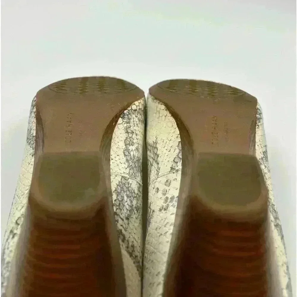 COLE HAAN The Go-to‎ Wedge Chalk Python Snake  Print- Size 8.5
